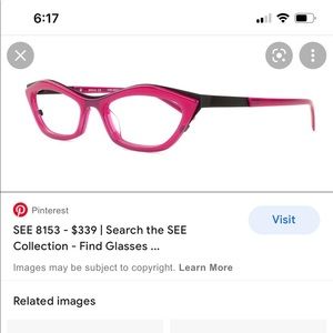 See Hot Pink Matte Glasses Frames 8153